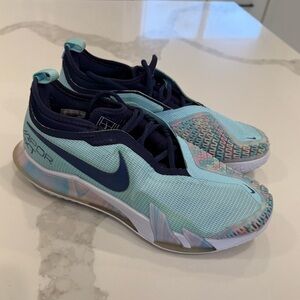 NIKE Court React Vapor NXT HC Tennis Shoes Glacier Ice Blue Pickleball Sz 7.5